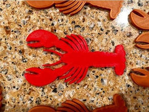 lobster crawfish animals creature sea shrimp 3d print model - Mito3D