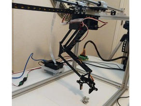 horizontal travel robot arm electronics 3d print model - Mito3D