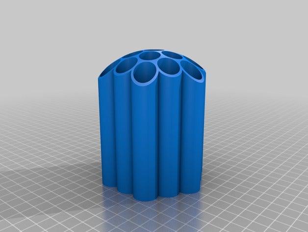 hive pen cup organization pencil holder 3D print model - Mito3D
