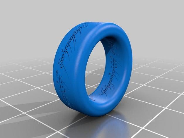 saurons ring rings lotr 3D print model - Mito3D