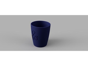 coffee cup beans engraving kitchen dining mug 3d print model - Mito3D