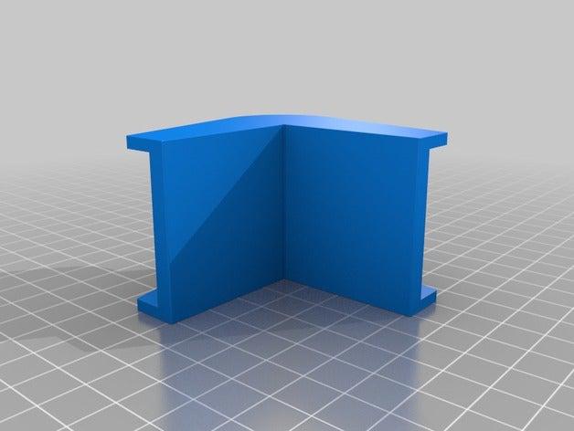 90&deg ecke f&uumlr spanngurte diy 3D print model - Mito3D