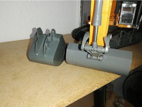 siku control bagger schaufel 102x45x55 toy game accessories loeffel 3d print model - Mito3D