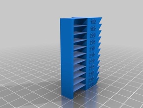 customizable heat tower 3d printing tests heattower temperature 3d print model - Mito3D