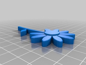 flower magnet art 3d print model - Mito3D