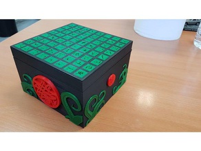 necronomicon-Labyrinth-box Rätsel cthulhu cube puzzle escape Zimmer puzzle-box secret box 3d print model - Mito3D