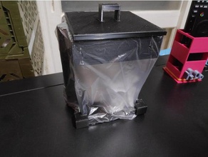 wastebasket vinyl household 3d print model - Mito3D
