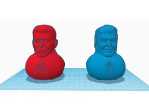 capitalist communist duck props captialism captialist communism joseph stalin ronald reagan rubber ducky 3d print model - Mito3D