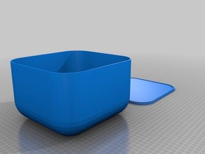 my customized rounded box lid parametric containers 3d print model - Mito3D