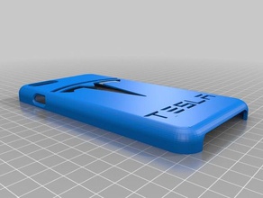 iphone plus durum tesla logo aksesuarlar kılıfı 3d print model - Mito3D