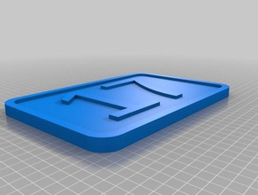 my customized street number sign household 3d print model - Mito3D