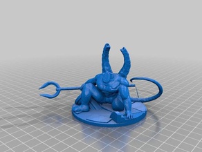 titenite demonio los juguetes juegos de la construcción dark souls dungeons dragons azar las miniaturas estatua titanite wargaming 3d print model - Mito3D