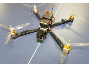 estensione xl8 telaio vtx ricevitore rc fpv dvr il monte 3d la stampa in fibra di carbonio quadcopter 3d print model - Mito3D