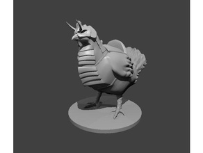 giant chicken mounts toys games chickens dnd 3d print model - Mito3D