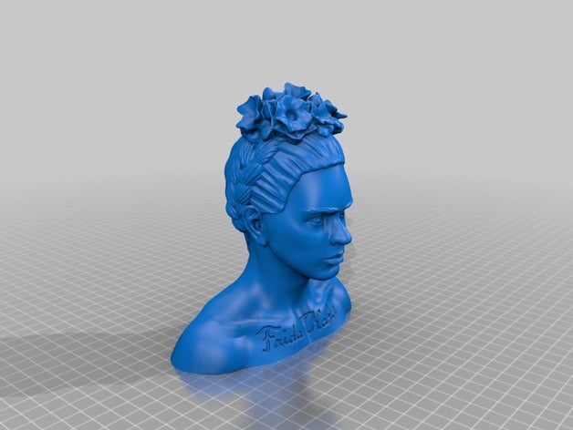 frida kahlo busto esculturas 3D print model - Mito3D