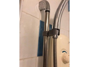 suporte do chuveiro casa de banho acessórios banheiro cabeça 3d print model - Mito3D