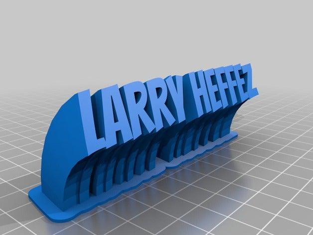 larry office personalizado 3D print model - Mito3D