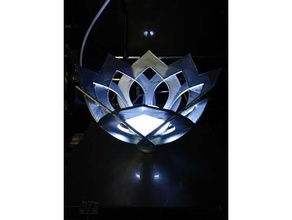 flor em forma de lâmpada decoração fiore flowerlamp o vaso lampada 3d print model - Mito3D