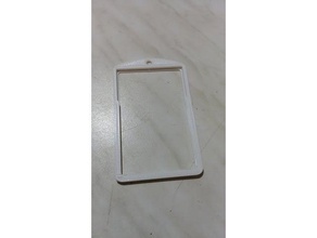 double badge holder other id 3d print model - Mito3D