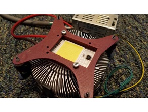 cob led suporte de estoque intel dissipador calor eletrônica diodo emissor luz montagem 3d print model - Mito3D