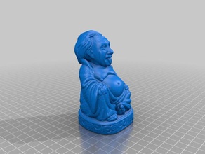 einstein buddha sculptures pop-buddha 3d print model - Mito3D