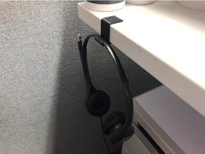 holder headset office 3d print model - Mito3D