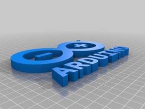 arduino logotipo 3d impressão testes 3d print model - Mito3D