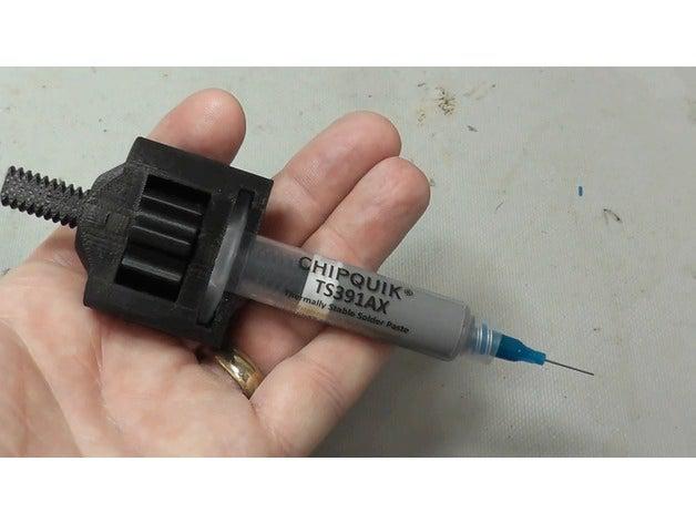 solder paste dispenser 5-cc syringes electronics 3D print model - Mito3D