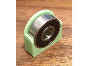 snap-in 608 bearing clip parts 3d print model - Mito3D