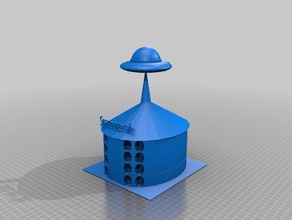 space age cafe 3d printing hgyuras2 sci-fi skipstitch 3d print model - Mito3D