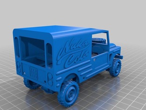 nuka cola transport jeep fallout 3d printing hgyuras2 skipstitch vintage car 3d print model - Mito3D