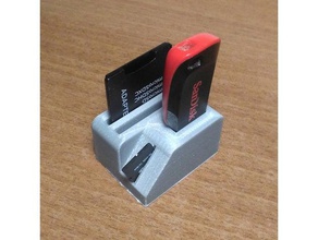 mini memoria usb sd titular de la tarjeta los gadgets micro pendrive 3d print model - Mito3D