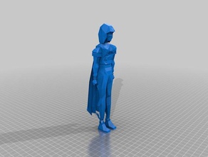 de la vieja escuela runescape chica elegante video juegos osrs 3d print model - Mito3D
