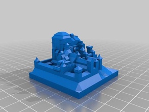 küçük kale oyunlar şehir 3d print model - Mito3D