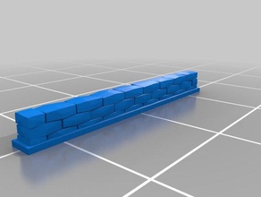 brick wall1 props customized 3d print model - Mito3D