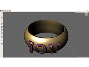 joy ring fashion 3d print model - Mito3D