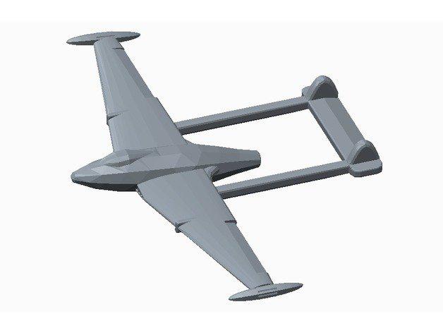 model havilland venom fb50 models 3D print model - Mito3D