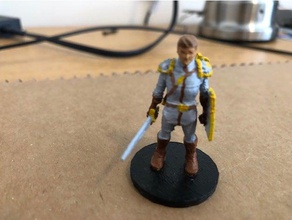paladin knight toys games dnd mini miniature fighter miniatures 3d print model - Mito3D