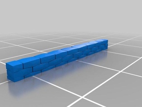 brick wall2 props customized 3d print model - Mito3D