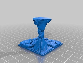 openforge 20 cave column toy game accessories dnd tiles dungeon openforge2 3d print model - Mito3D