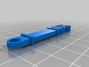 luv ngr keychain organization customized 3d print model - Mito3D