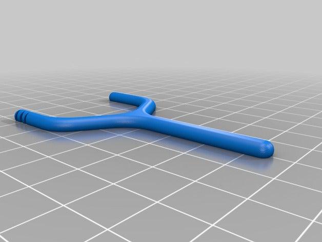 floss fork bathroom dental 3D print model - Mito3D