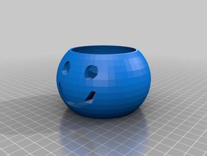 smiley face bowl office pen holder stationery 3d print model - Mito3D