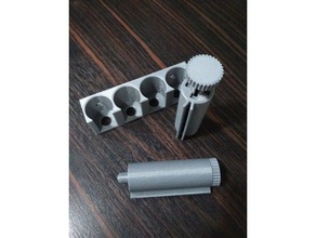 toothpaste tube holder locking- ver20 bathroom 3d print model - Mito3D