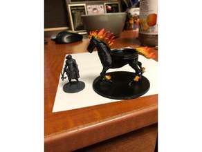 nightmare horse mount Miniatur - Spielzeug Spiele dnd mini Pferde miniaturen 3d print model - Mito3D