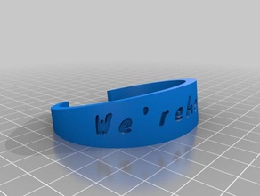 mon bracelet personnalisé bracelets 3d print model - Mito3D