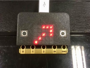 microbit pixel-cover - Elektronik bbc Fall 3d print model - Mito3D