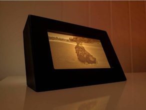 lithophane photo frame decor 3d print model - Mito3D