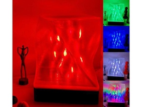 imprimable de lampe led décor blinky flash la poche lumière bande multicolore polypanel polypanels 3d print model - Mito3D