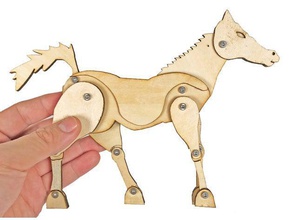 snapmaker de corte láser caballo a los animales lasercut 3d print model - Mito3D